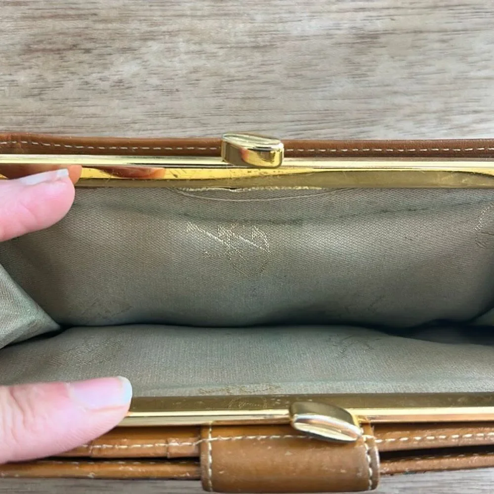 Van Gogh brown leather wallet vintage